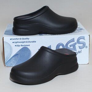 Womens Klogs Footwear Dusty Size 7 M Black Non Slip Work Shoes Slip On Clogs